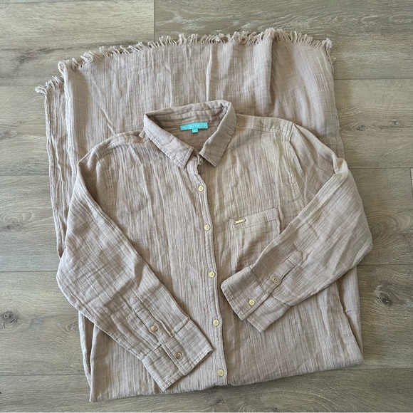 NEW NWOT Melissa Odabash Margot Beige Maxi Dress M - Picture 5 of 9